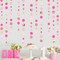 Hot Pink Rose Gold Party Decorations Circle Dots Garland Hanging Polka Dot Streamer for Girls Birthday Bachelorette Baby Shower Wedding Bridal Shower Anniversary Hen Party Supplies